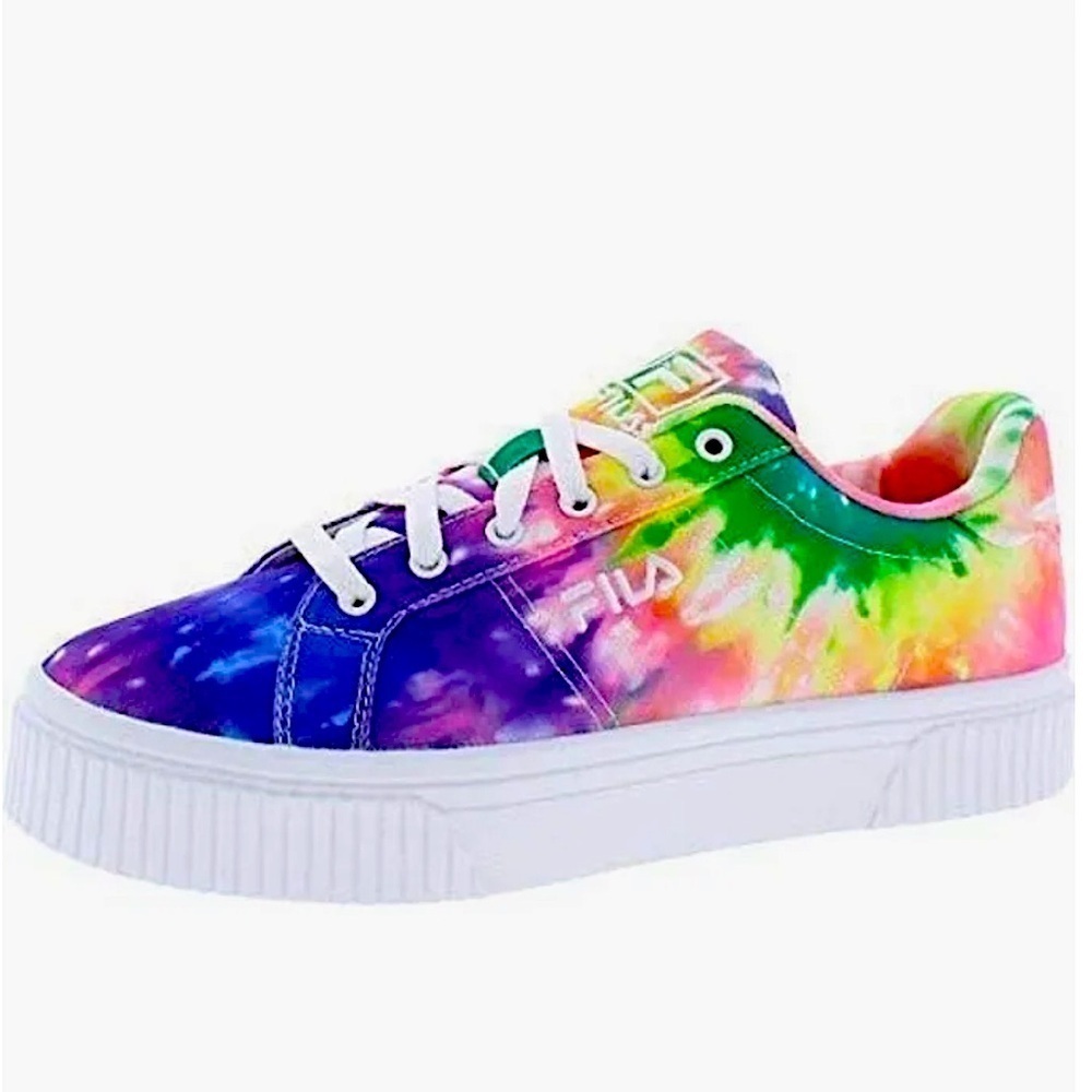 tie dye🌈sneakers Rainbow sneakers platform pride chunky paint splatter sneakers